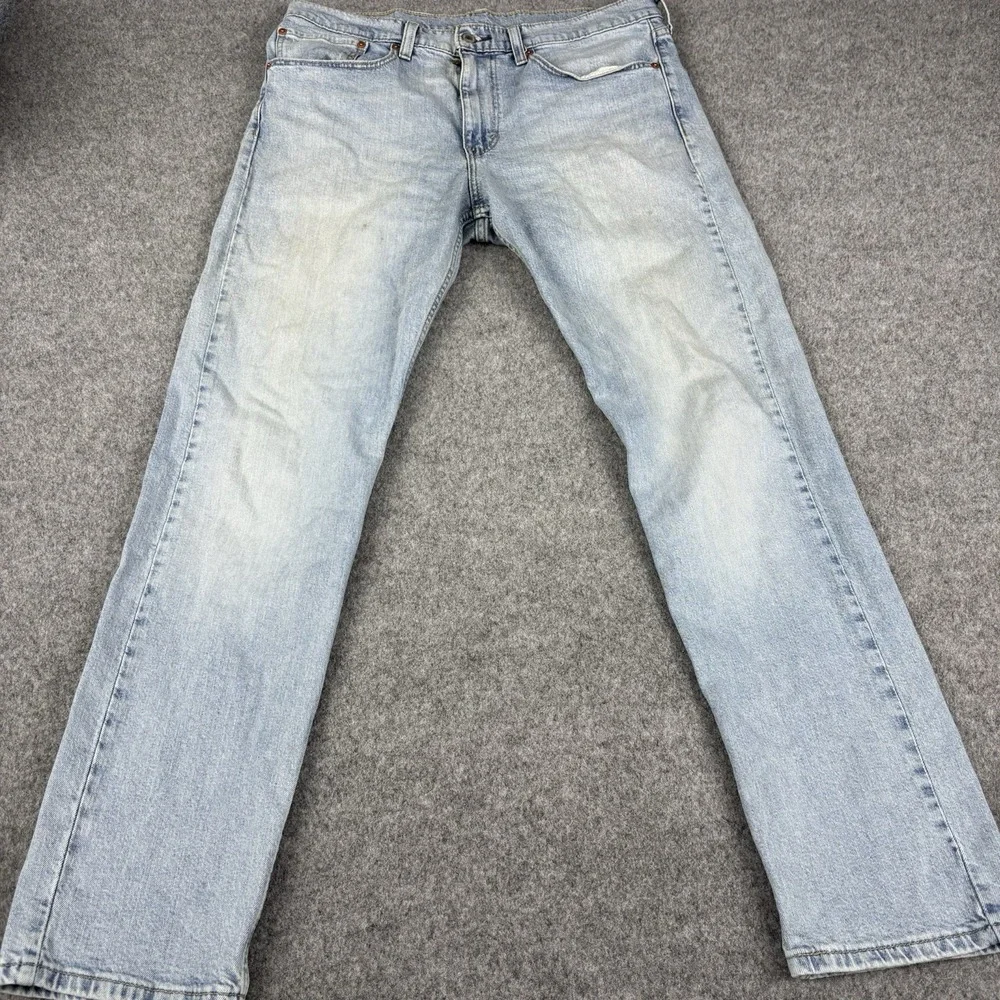 Vintage Levi's 502 Men's 34x34 (Fits 34x32) Straight Leg‎ Light Wash Y2K Blue
